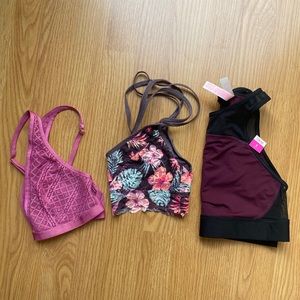 Pink Victoria’s Secret Bralettes & Sport bra Small